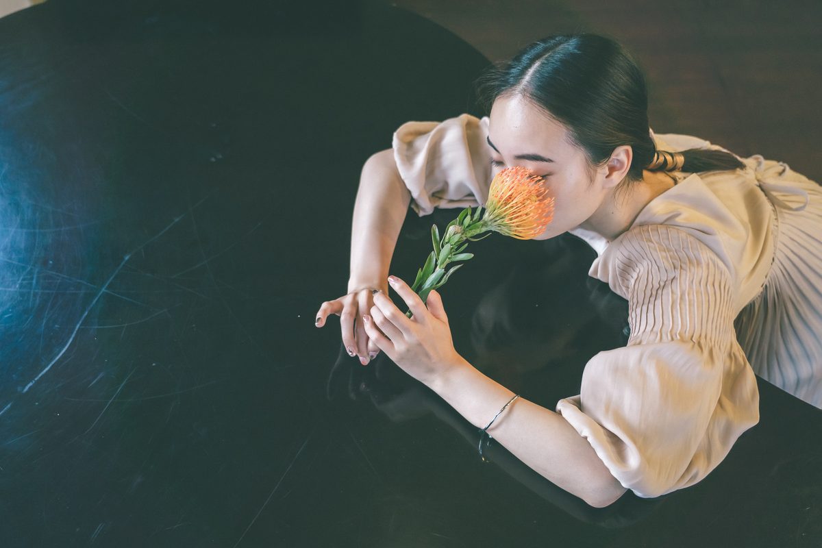 作品撮りのポートレート